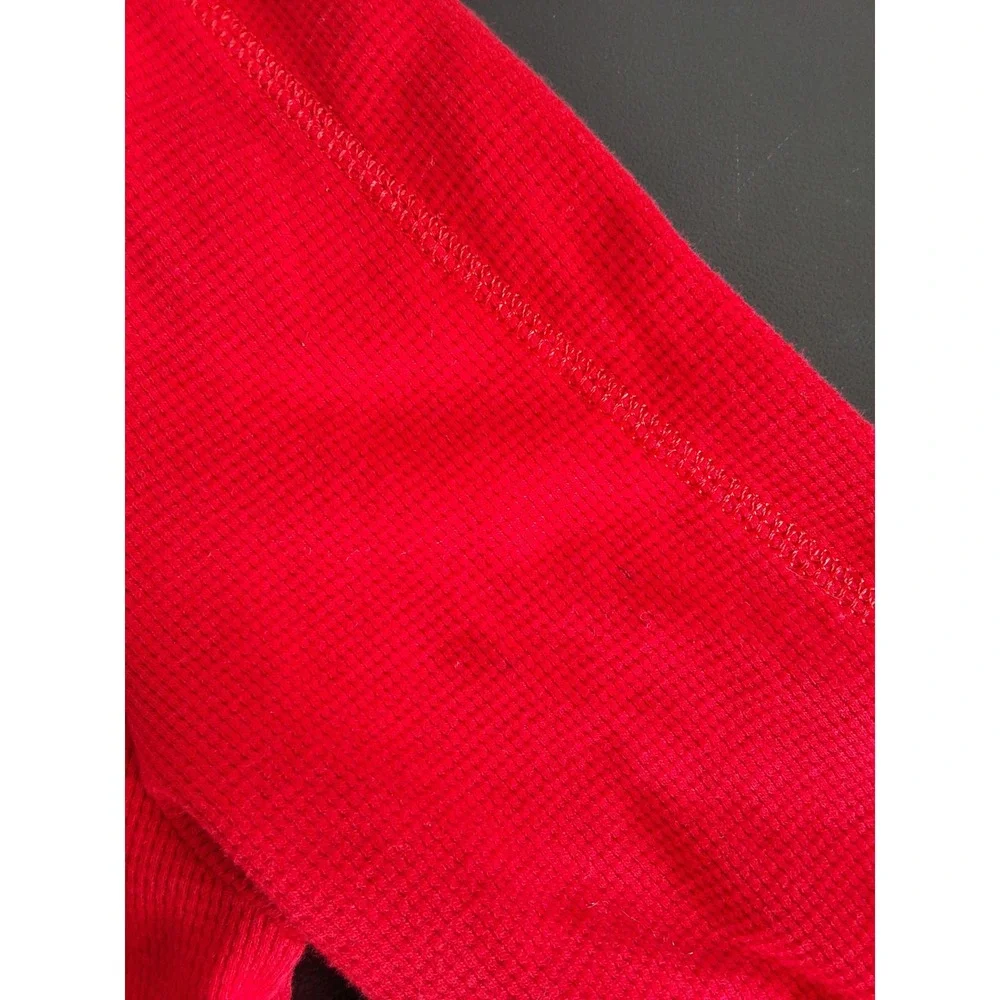 Polo Ralph Lauren Mens XL Red Thermal Long Sleeve Waffle‎ Knit Pony Logo Shirt